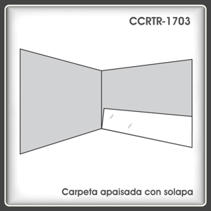 carpeta apaisada con solapa